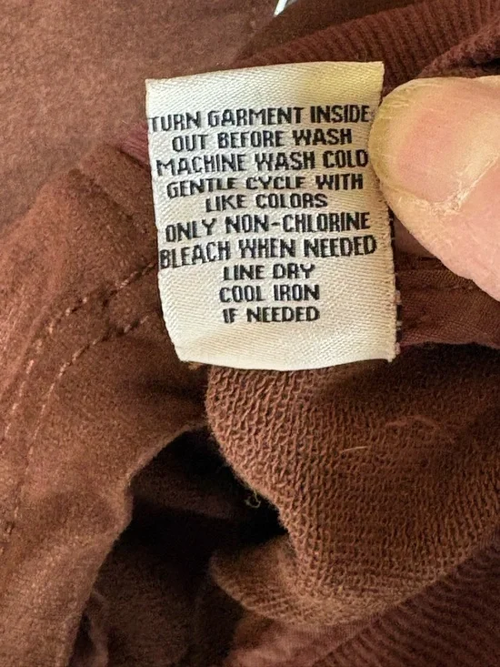 Women’s Brown Moto Jacket - Classic Zip Front - Picture 5 of 7